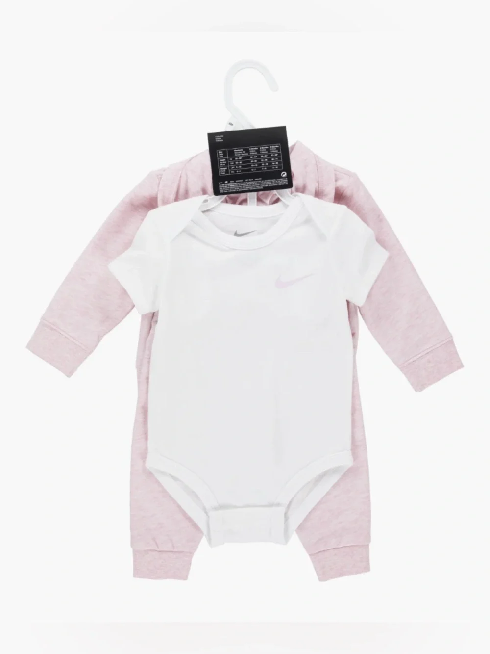 NWT Nike Baby Full-Zip Hoodie, Bodysuit & Pants Set Girl Size 3 M